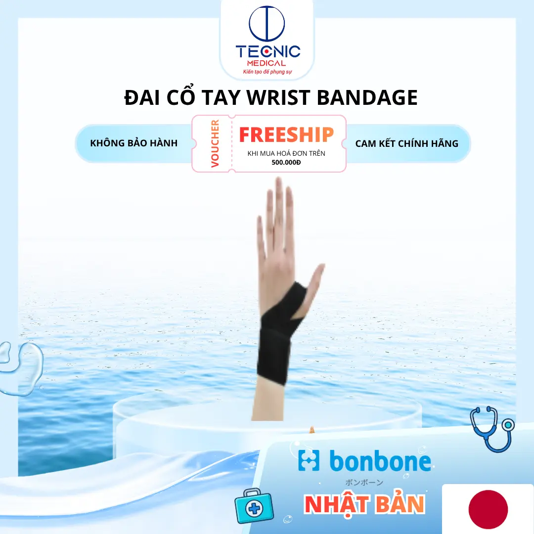 Đai Cổ Tay Wrist Bandage – Nẹp Cổ Tay Hỗ Trợ Cố Định Và Bảo Vệ Cổ Tay